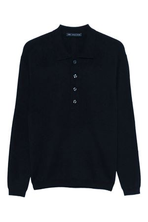 Polo con bottoni in lana blu navy LOW BRAND | L1MFW25266736E044